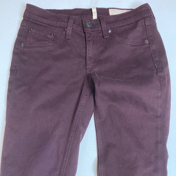 Rag and Bone dark purple/maroon super-skinny jeans, size 25 - Picture 1 of 5